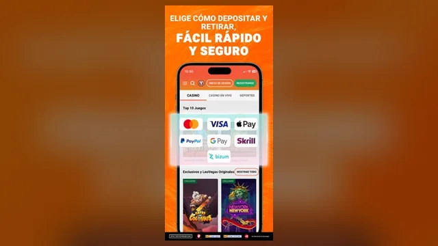 Captura oficial de la app de LeoVegas en la App Store de España