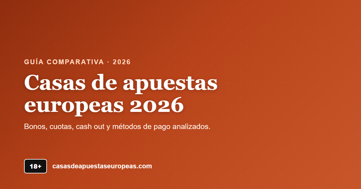 Casas de apuestas europeas